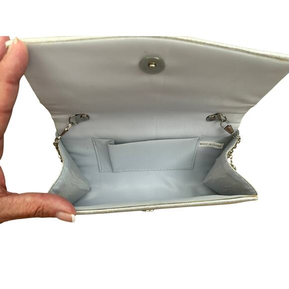 Darling Metallic Silver Evening Purse - Picture 3 of 4